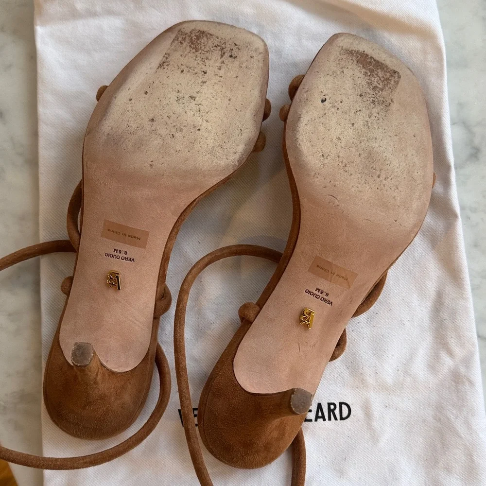 VERONICA BEARD Marceline Ankle Strap Heeled Sandals Size 8.5 - Picture 3 of 5